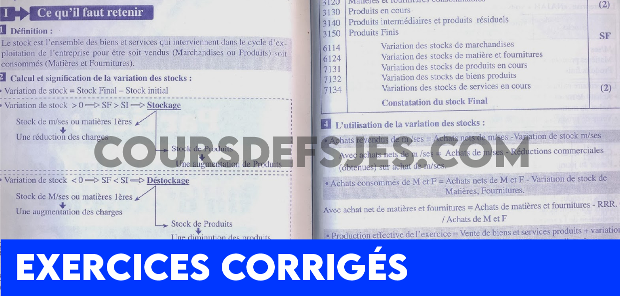 Exercices corrigés