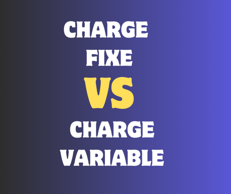 Illustration des charges fixes et variables en comptabilité